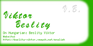 viktor beslity business card